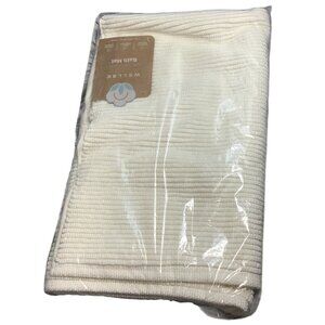 Wellbe Bath Mat White 100% Turkish Cotton Blend Anti-Slip 20" x 34" Absorbent